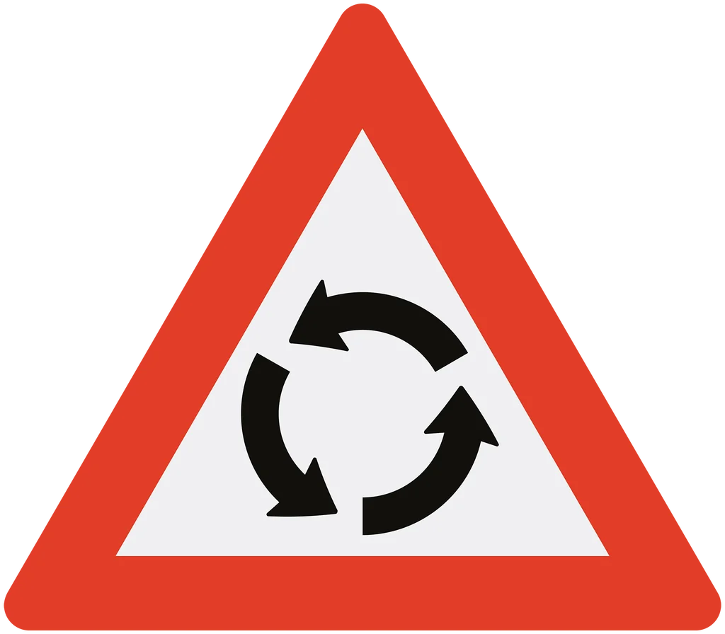 Skilt 126, Rundkjøring