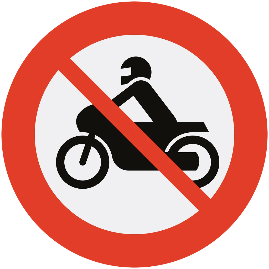 Skilt 306.4, Forbudt for motorsykkel og moped