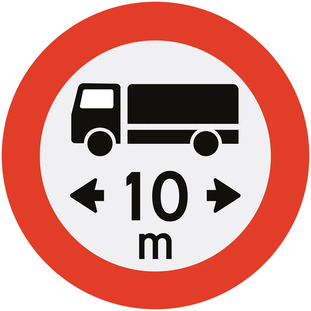 Skilt 316, Lengdegrense
