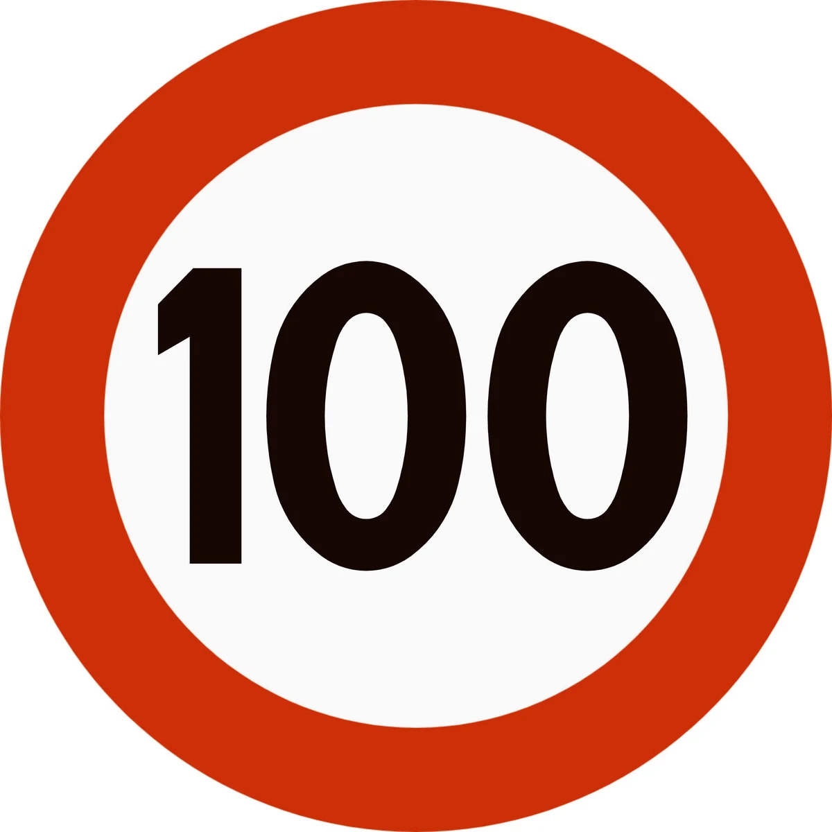 Skilt 362.100, Fartsgrense 100