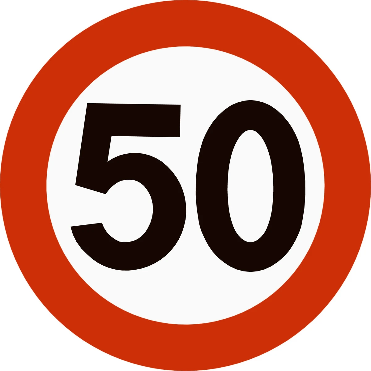 Skilt 362.50, Fartsgrense 50