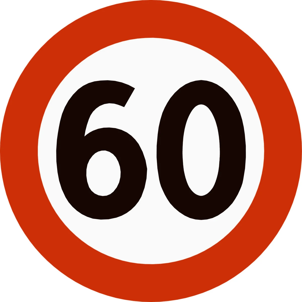 Skilt 362.60, Fartsgrense 60
