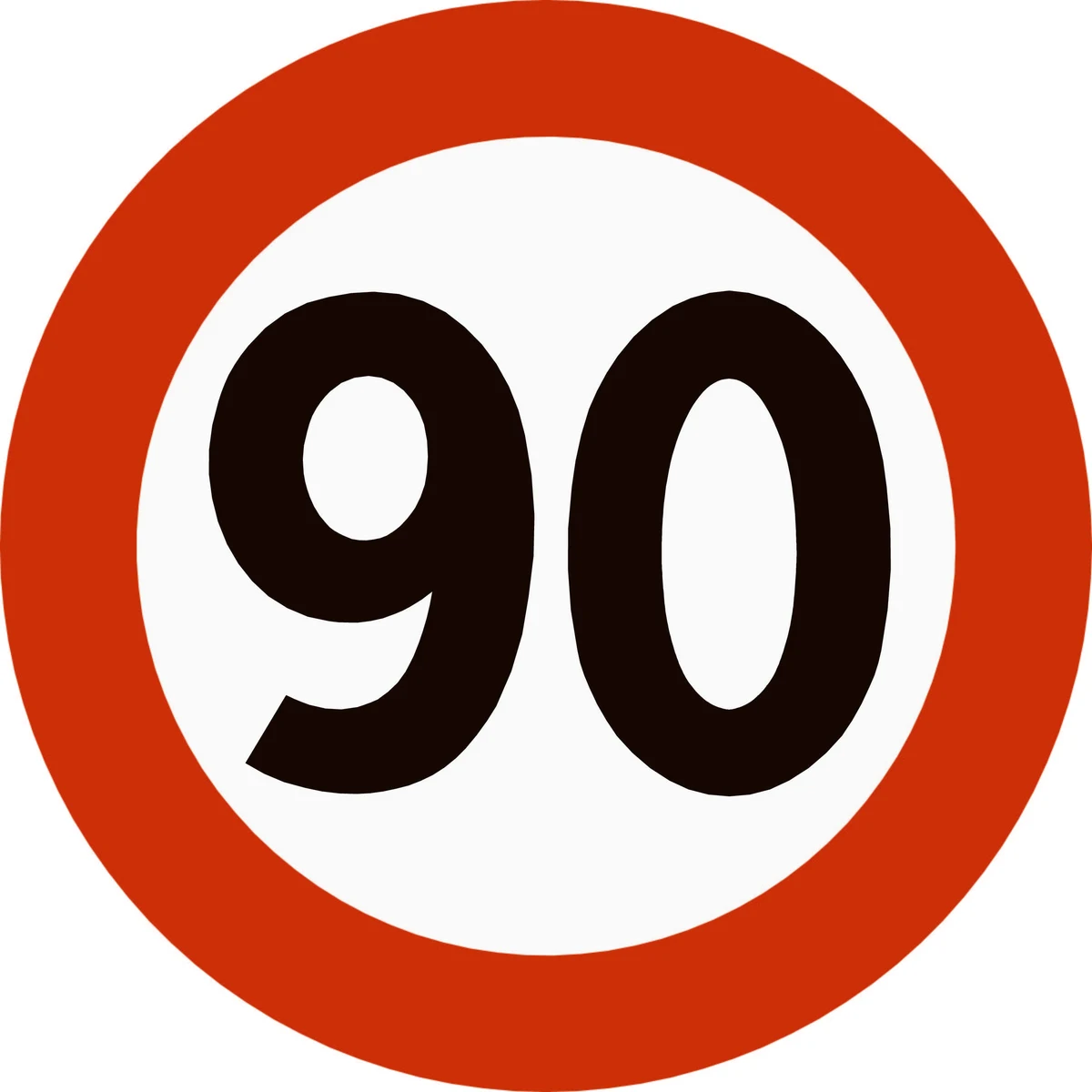 Skilt 362.90, Fartsgrense 90