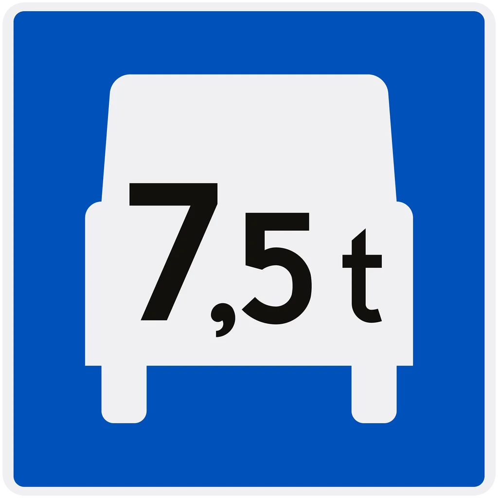 Skilt 506, Tungtrafikkfelt