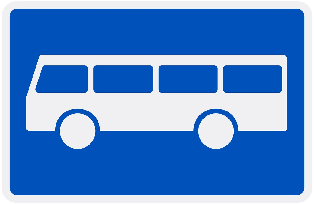 Skilt 512, Holdeplass for buss
