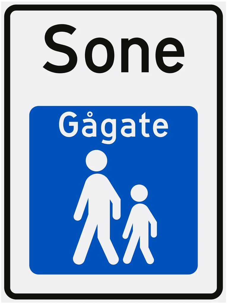 Skilt 548, Gågate