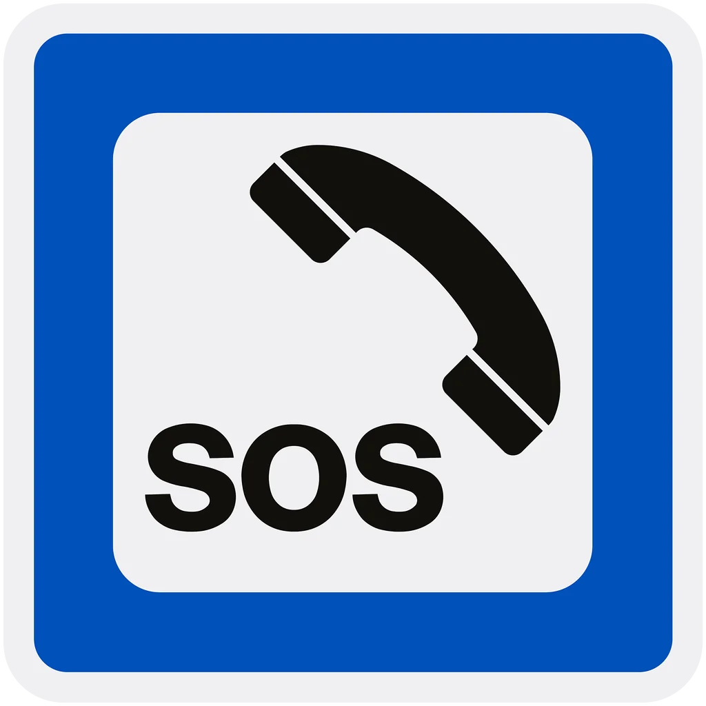 Skilt 605, Nødtelefon