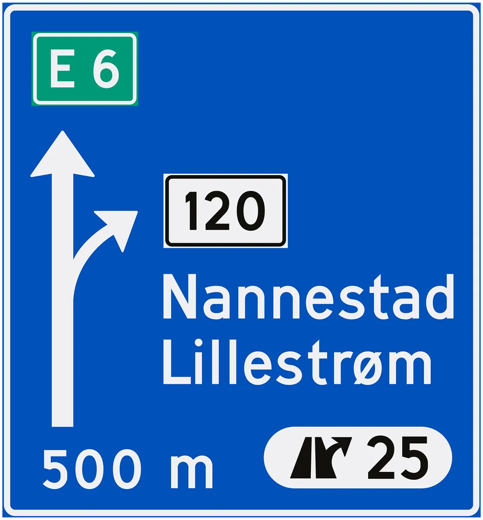 Skilt 705, Avkjøringstavle