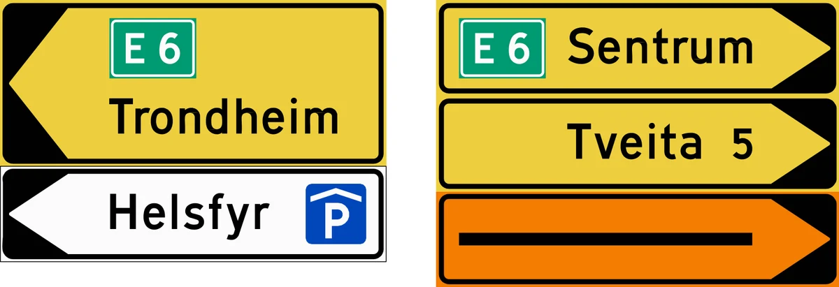 Skilt 713, Vanlig veiviser