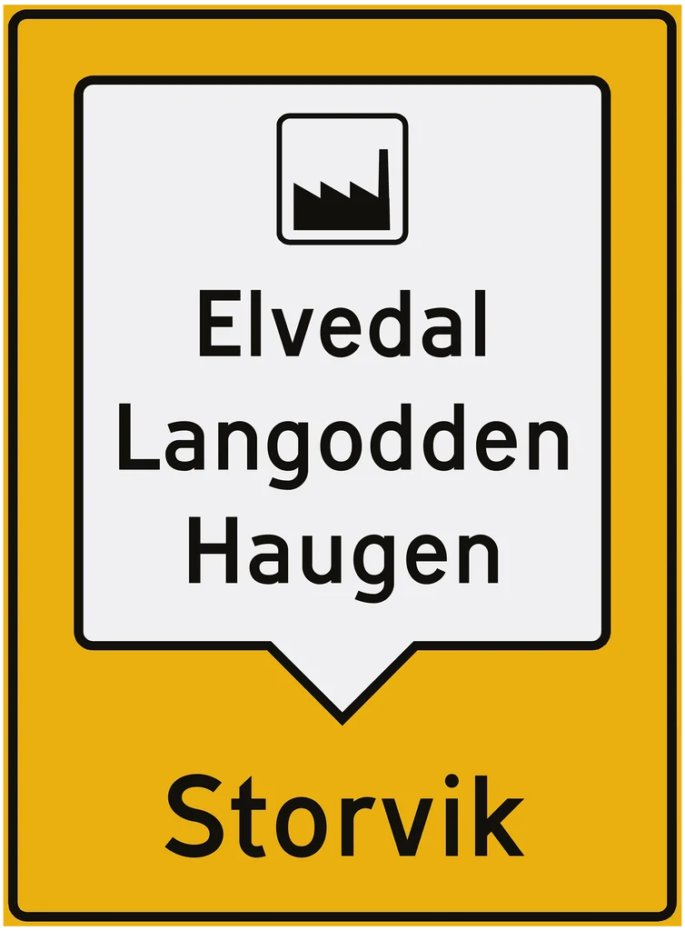Skilt 731, Samleskilt for veivisning