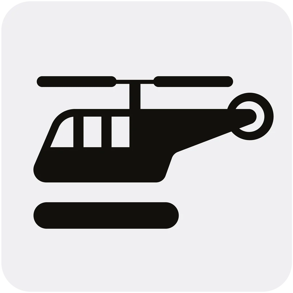 Skilt 772, Helikopterplass