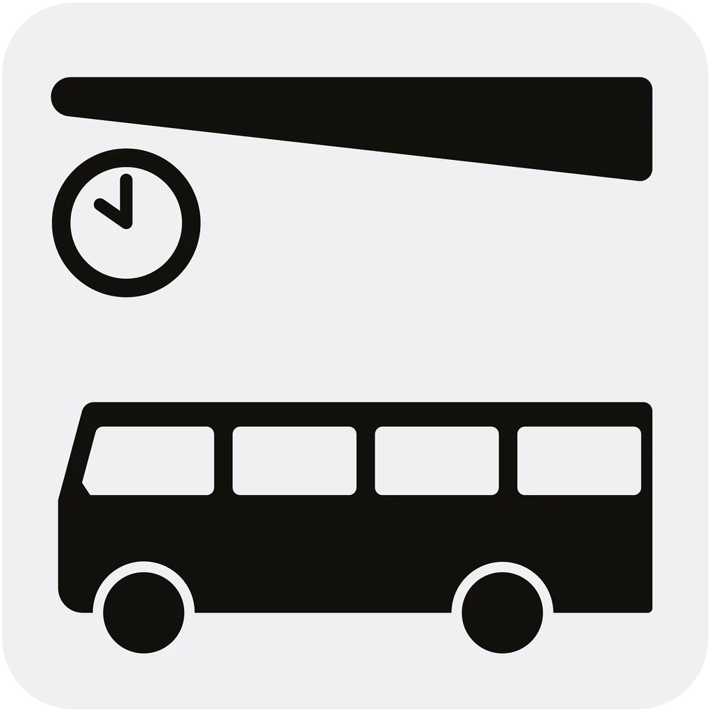 Skilt 773, Busstasjon