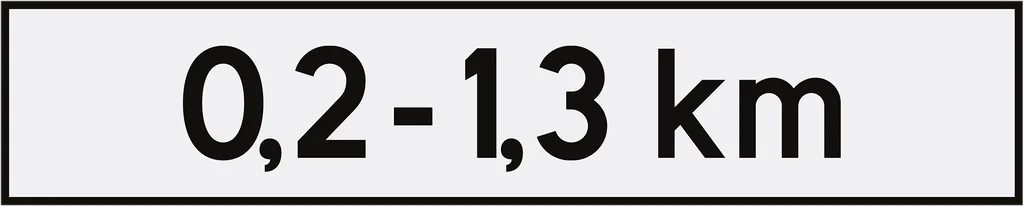 Skilt 804, Utstrekning