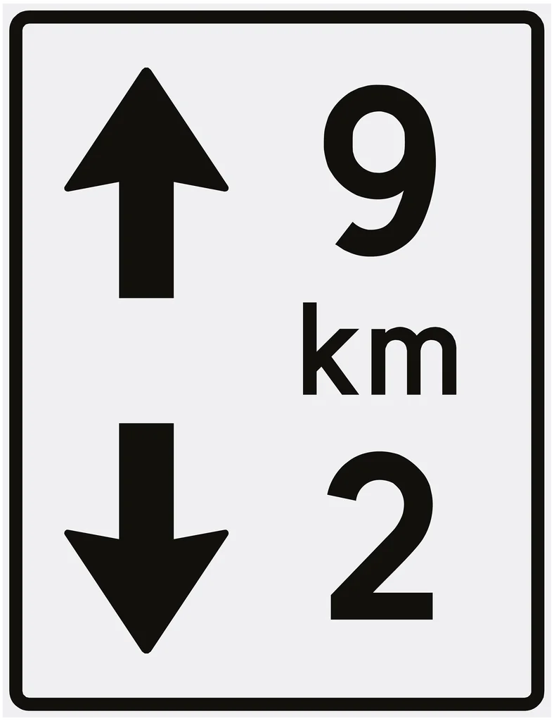 Skilt 916, Avstandsmarkering i tunnel